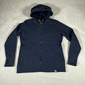 American Giant Sweater Women Size M Full Zip Hooded 100% Cotton Made in USA GUC